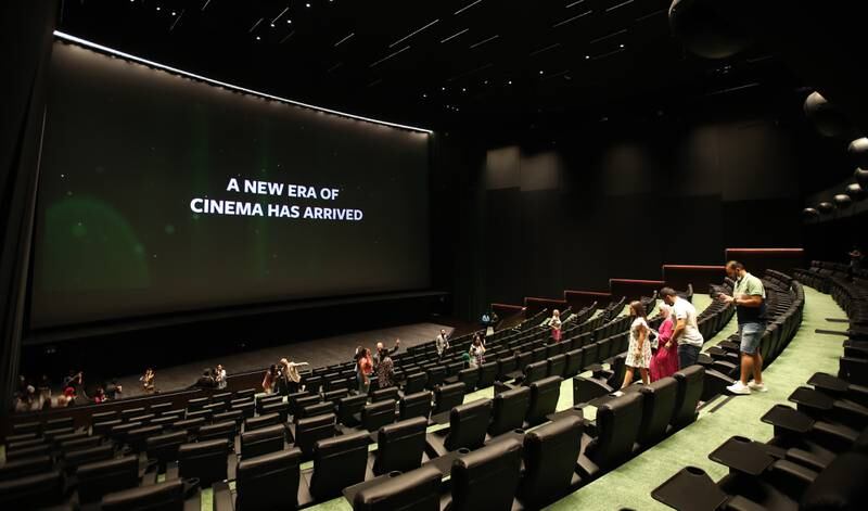 A sense of the scale Roxy Xtreme brings to cinemagoers Roxy Cinemas in Dubai Hills Mall.