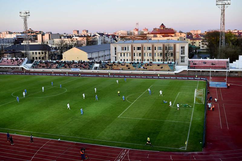 Match between Dynamo Brest and FC Isloch in Belarus on Sunday. AFP