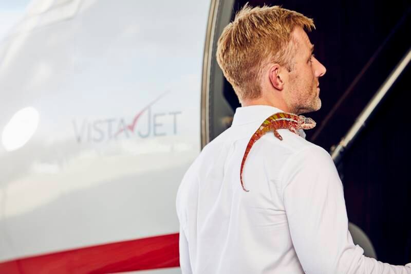 Pets of all shapes and sizes are welcome on VistaJet flights.