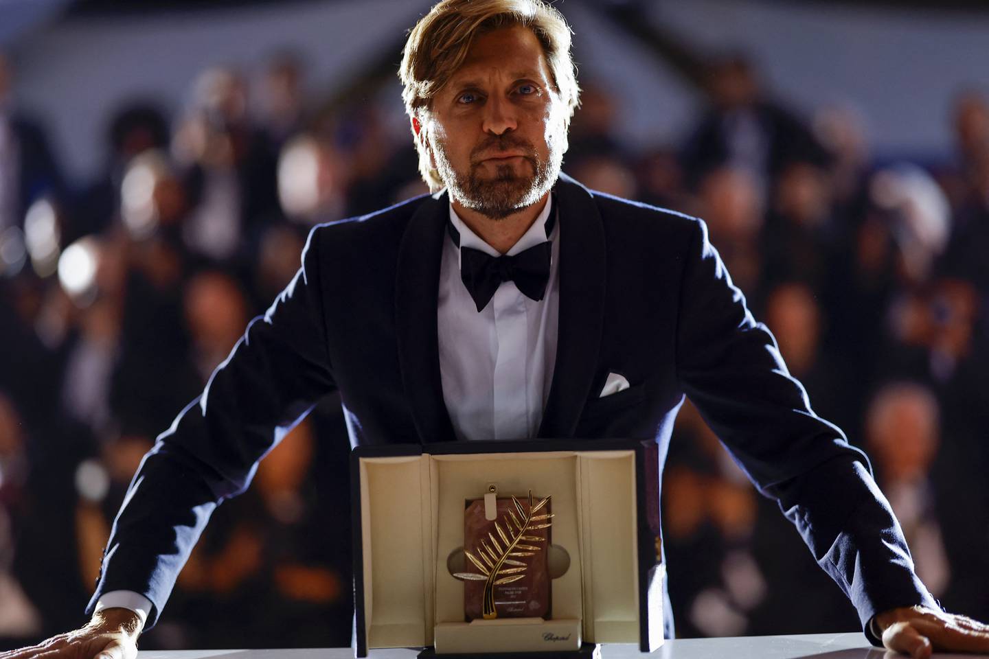 Director Ruben Ostlund won the Palme d'Or for his film 'Triangle of Sadness'. Reuters