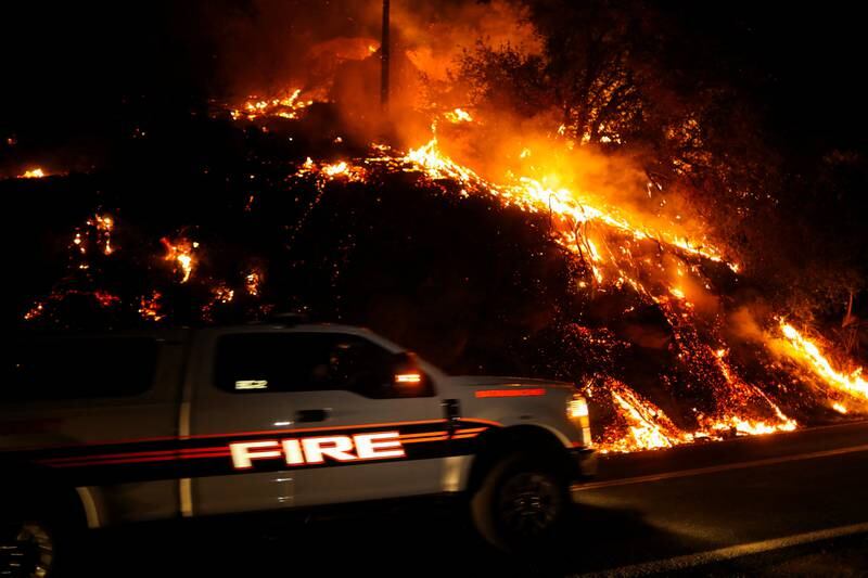 Wishon Fire near Springville, California. Reuters