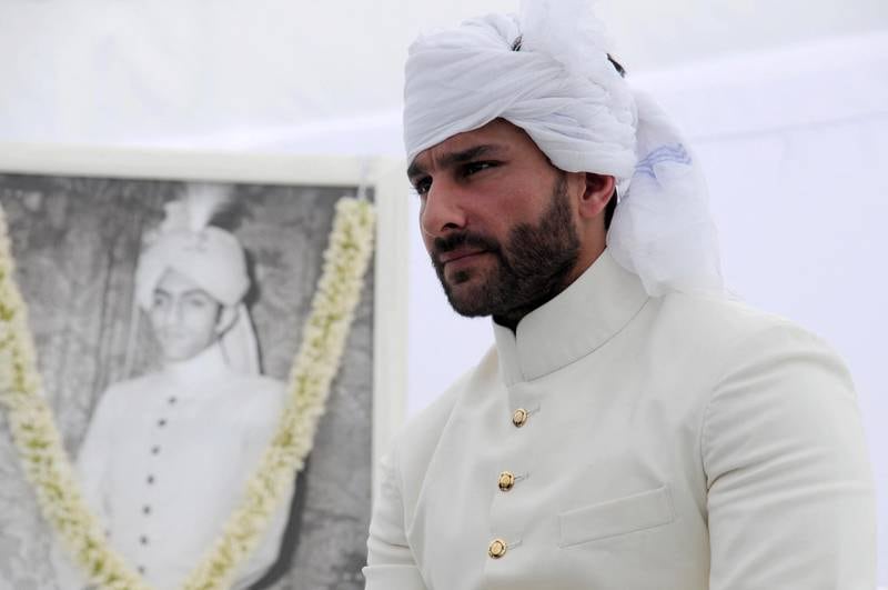 Bollywood actor Saif Ali Khan, who is the 10th Nawab of Pataudi, draws inspiration for his designs from his royal heritage. AFP