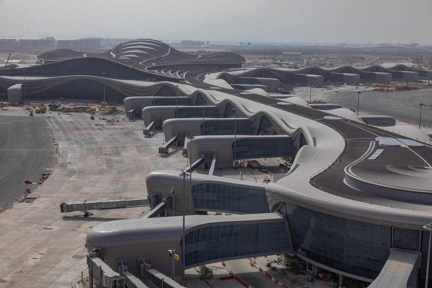 Midfield Terminal in Abu Dhabi has a high sustainability rating. Courtesy Abu Dhabi Airports 