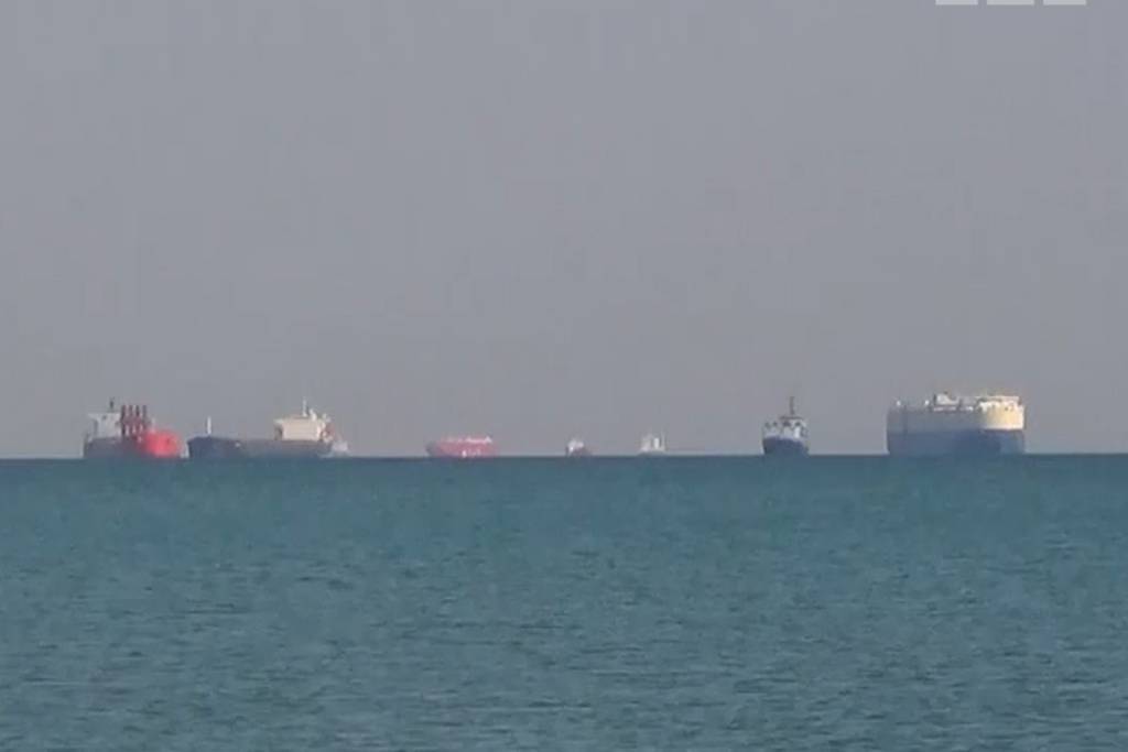 Line of ships waiting to enter Suez Canal grows to more than 150