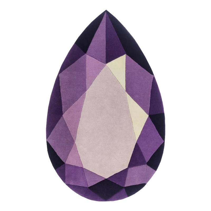 A gemstone-shaped rug from Wear the House.
