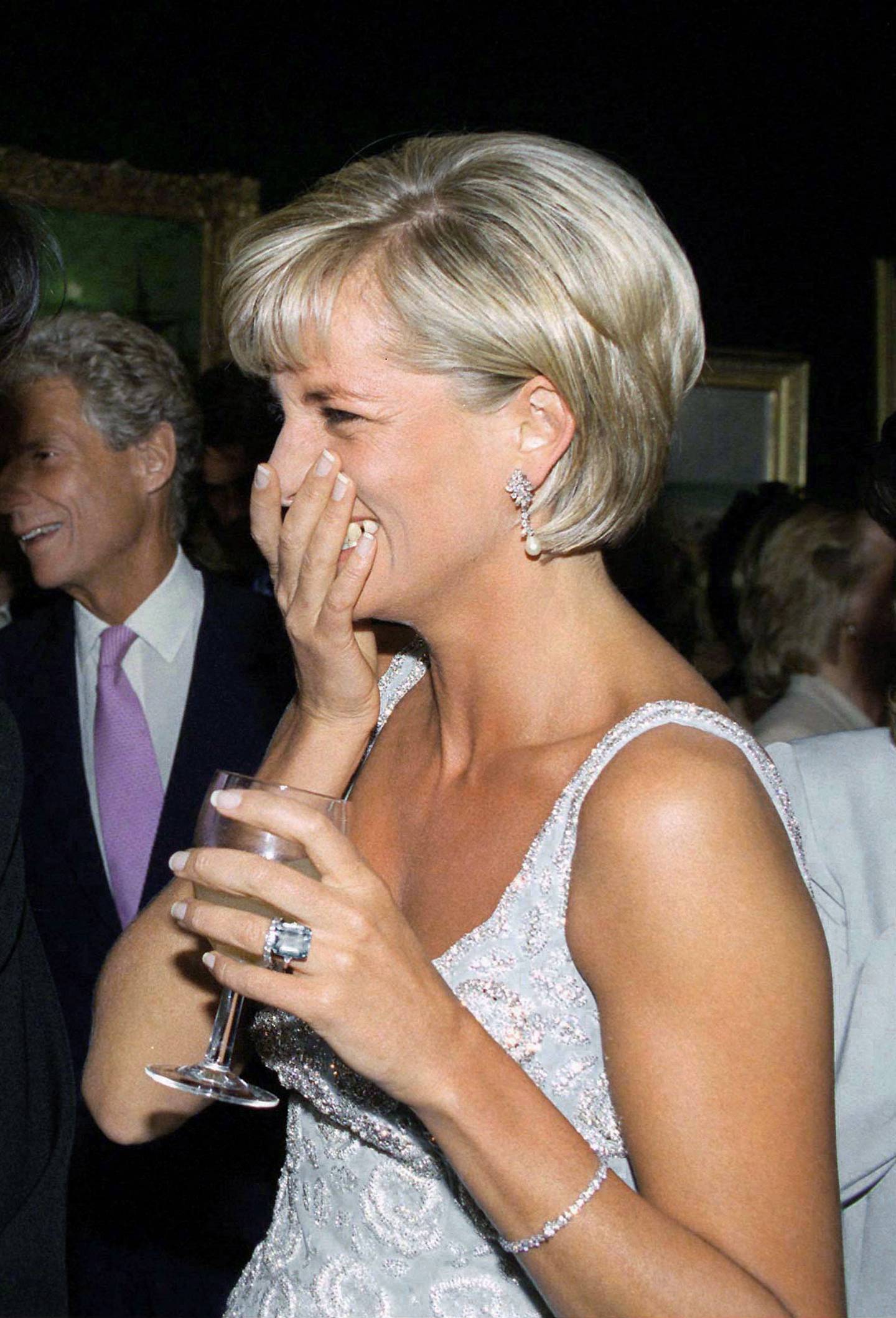 Diana, Princess of Wales attends a Christie's pre-auction party in London on June 2, 1997. Getty Images 