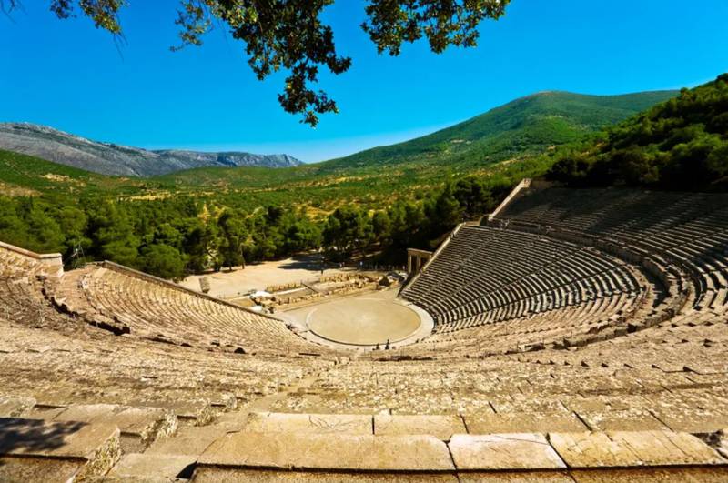 The Ancient Theatre of Epidaurus, which was constructed at the end of the fourth century BC. Photo: Exodus Travels