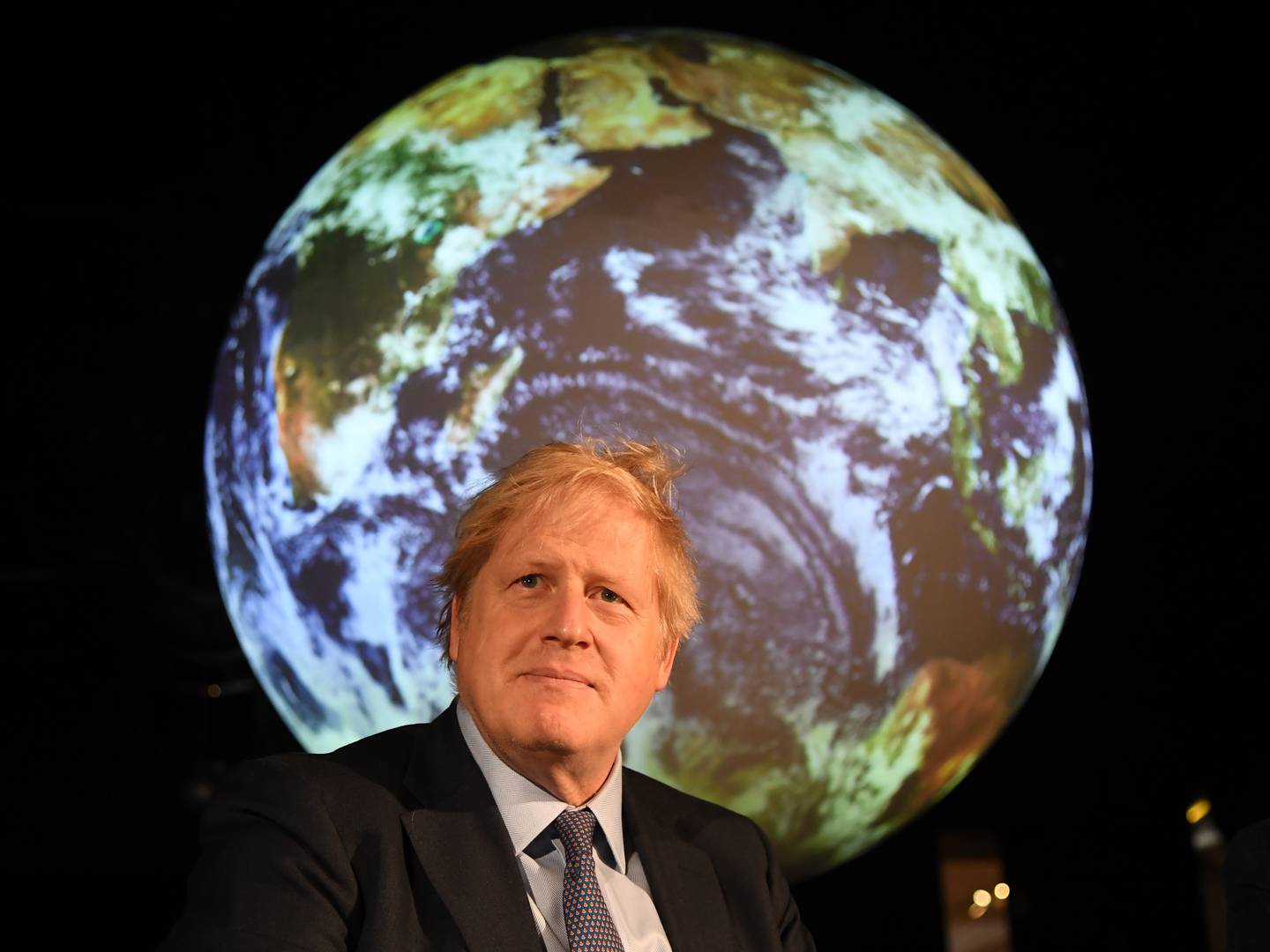 Boris Johnson attends the launch of the Cop26 Summit in February last year. Getty Images