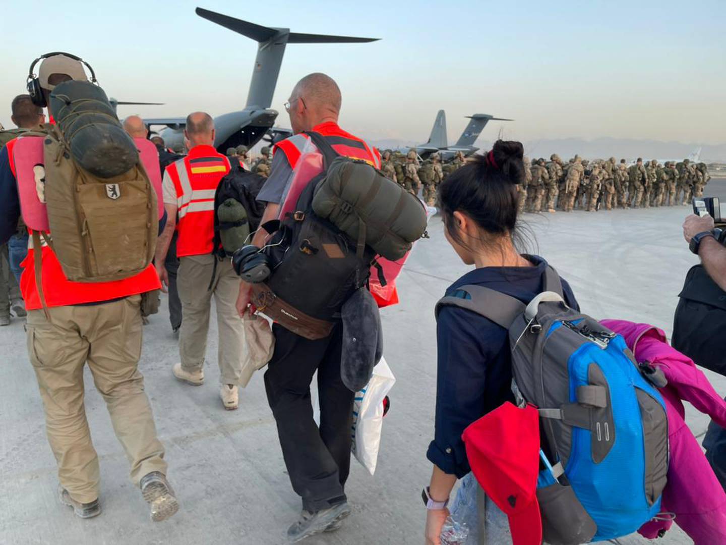 Mr Lavery and his team helped people leave Afghanistan.