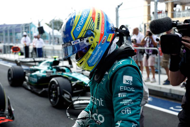 Fernando Alonso and Aston Martin will aim to challenge the Red Bulls at the Monaco Grand Prix. AFP