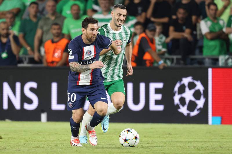 LW: Lionel Messi (PSG). Another Messi milestone: his equaliser at Maccabi Haifa meant he has now eclipsed Cristiano Ronaldo for the number of different clubs - 39 - he has scored against in the Champions League. Completed the comeback with the pass for PSG’s second goal in the 3-1 win. AFP