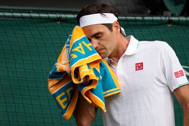 Switzerland's Roger Federer during his defeat..