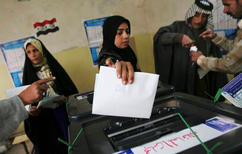 January 30, 2005: Iraqis vote in the first parliamentary elections of the post-Saddam era. Sunnis largely boycott the vote, while most Shiite parties coalesce into a sectarian bloc, cementing divisions within the country. Getty