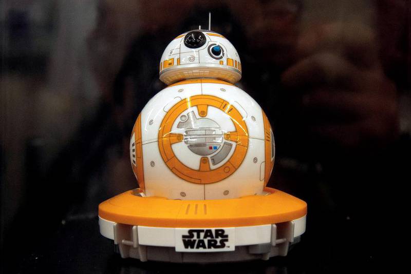 Modelled after the robot in Star Wars, the BB-8 app enabled Droid by Sphero, was a popular holiday toy. Chip Somodevilla/Getty Images