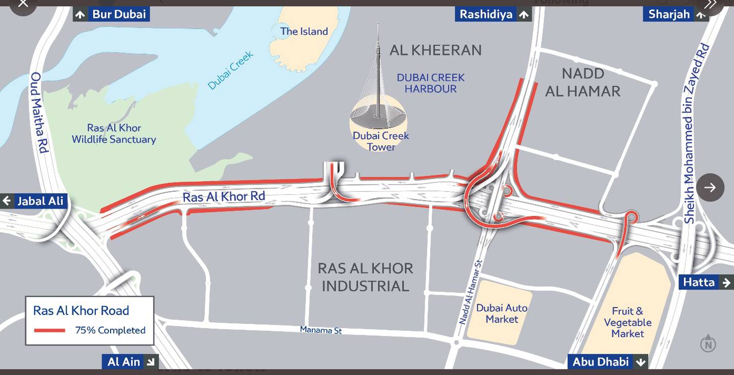 Dubai's Roads and Transport Authority said the project was one of the biggest it had undertaken. Photo: RTA