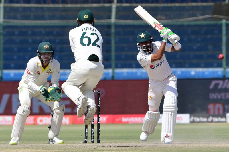 Pakistan captain Babar Azam scored 102 runs off 198 balls in his unbeaten knock that contained 12 fours. AFP