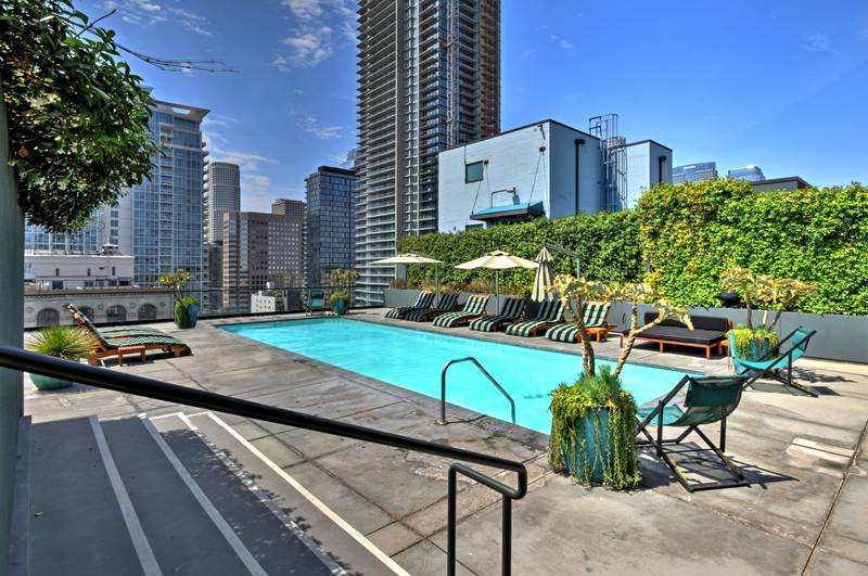 There is a saltwater pool on the rooftop. Photo: Douglas Elliman Realty