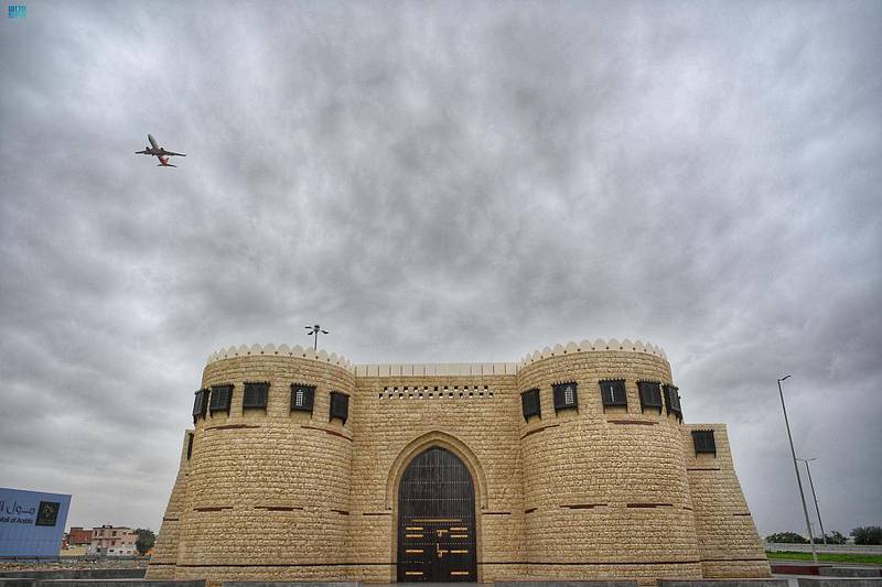 Heavy storm clouds in Jeddah. Photo: SPA