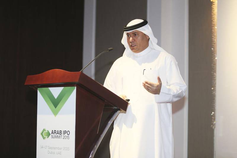 Obaid Al Zaabi, the chief executive at Securities and Commodities Authority, says markets are performing better than the last year. Sarah Dea / The National