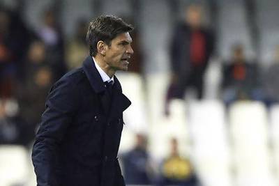 VALENCIA, SPAIN - DECEMBER 01: Head coach Mauricio Pellegrino of Valencia reacts during the La Liga match between Valencia and Real Sociedad at at Estadio Mestalla on December 1, 2012 in Valencia, Spain. (Photo by Manuel Queimadelos Alonso/Getty Images)