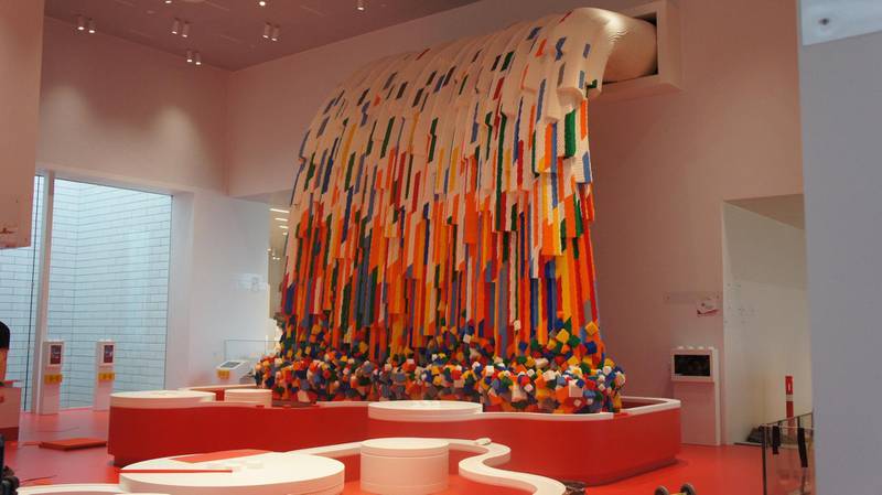 A display in the Red Zone. Lego House