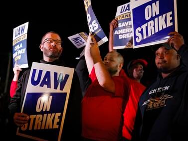 Blow for Detroit's Big Three car makers as 13,000 workers strike over wage row