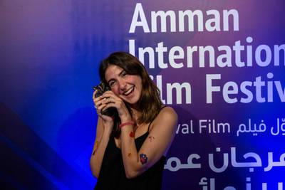 Lebanese actress Marilyn Naaman was awarded for her lead role in Mother Valley. AFP Photo