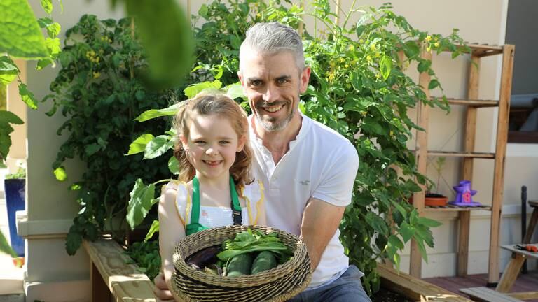 An image that illustrates this article The five-year-old girl growing her own food in Dubai