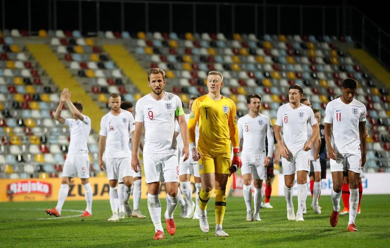 England players leave the field after the 0-0 draw against Croatia. Reuters