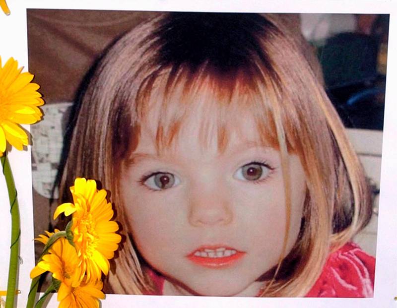 epa08463380 (FILE) A file photograph dated 12 May 2007, reissued 04 May 2019 shows a poster displayed of three-year-old Madeleine McCann, a British girl who went missing in 2007 while on holiday with her parents in Praia da Luz, in Lagos, Portugal. According to reports on 03 June 2020, a 43-year old German prisoner is identified as suspect in the disappearance of Madeleine McCann.  EPA/LUIS FORRA *** Local Caption *** 55167130