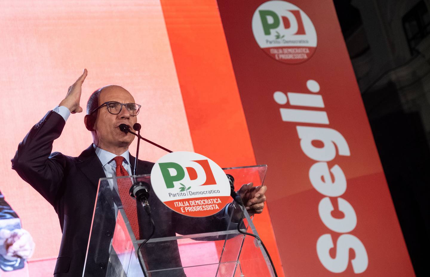 Enrico Letta and his centre-left Democratic Party failed to build a broad coalition before the election. AP 