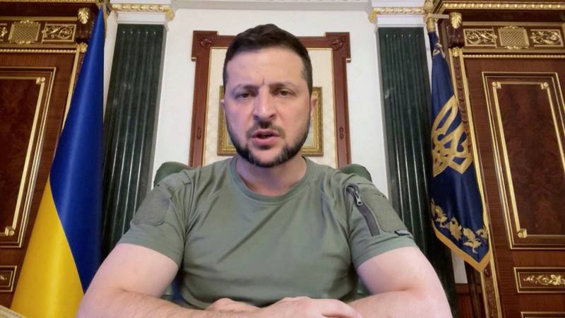 Ukrainian President Volodymyr Zelenskyy in his nightly address said the country's troops would chase the Russian army 'to the border'. Reuters