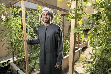 Mohammed Al Dhuhouri, founder of Local Roots, a company that encourages sustainable organic farming. Antonie Robertson / The National