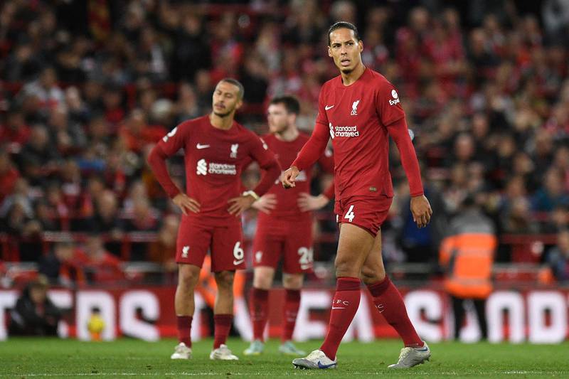 Virgil van Dijk - 4. The Dutchman was lackadaisical. The margin between imperious and indolent is sometimes thin. He was on the wrong side of the line. AFP