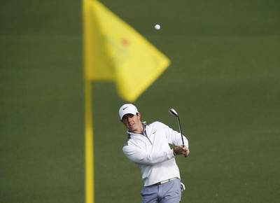 Rory McIlroy, during a practice round at the Augusta National on Wednesday, has yet to win the Masters after five attempts. Mike Segar / Reuters