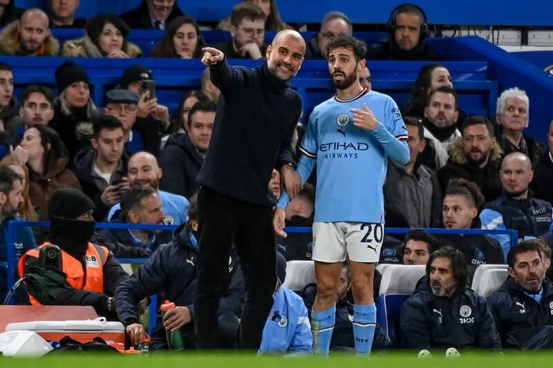 Bernardo Silva - 7: Was both busy and composed, delivering some very threatening crosses and doing well to block Chukwuemeka’s shot. EPA