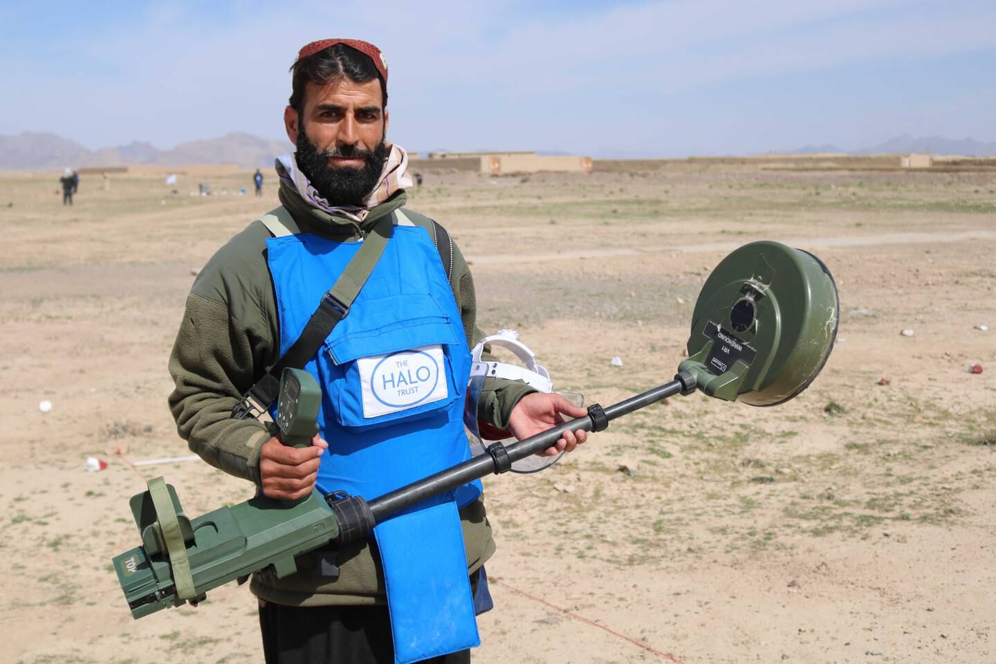 A Halo Trust deminer in Hadira village, Kandahar. Photo: Halo Trust