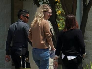 Theranos founder Elizabeth Holmes arrives to begin serving her prison sentence at the Federal Prison Camp in Bryan, Texas. Reuters