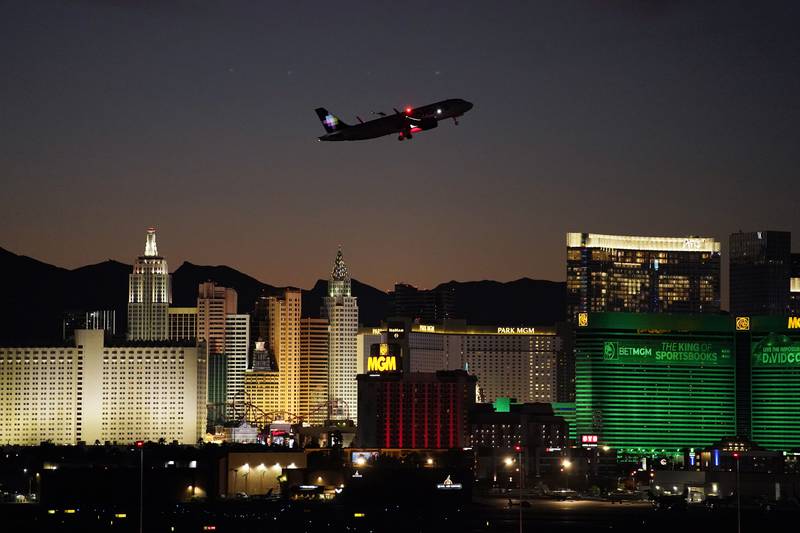 The Las Vegas Strip will host an F1 race in 2023. AP