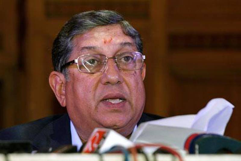 There seems to be a misguided belief that problems regarding spot-fixing will go away with the resignation of N Srinivasan. Bikas Das / AP Photo
