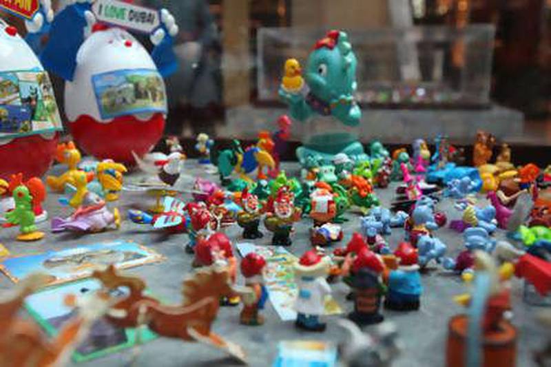 An assortment of Kinder Surprise toys on display at the DSS-sponsored Collectors exhibition in 2010. Photo: DFRE