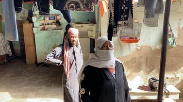 Nusra Al Obeid, 60, has lived in the Gaza refugee camp at Jerash, Jordan since the 1970s. Amy McConaghy / The National
