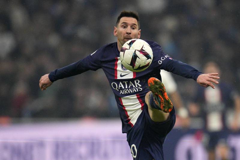 PSG's Lionel Messi in action. AP Photo