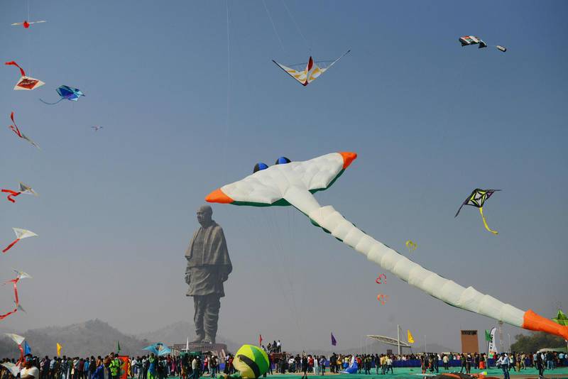 Indian and foreign participants take part in the event. AFP