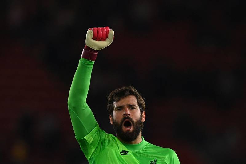 Liverpool's Brazilian goalkeeper Alisson Becker is valued at £45 million by transfermarkt.co.uk. AFP