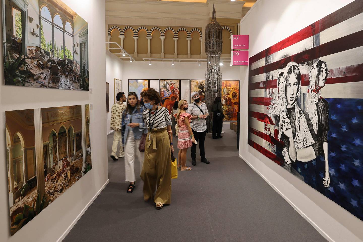 Art Dubai is being held at its original home of Madinat Jumeirah this year. AFP