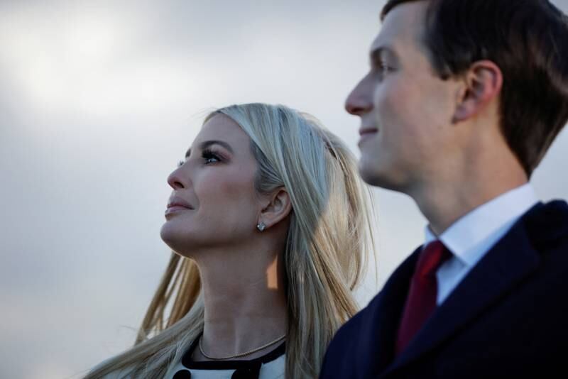 Mr Kushner and his wife, Ivanka Trump. Reuters