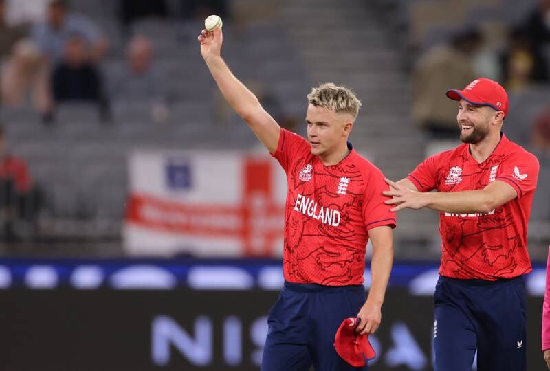 England's Sam Curran picked up five wickets against Afghanistan in Perth. EPA