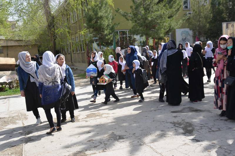 The Taliban ordered girls' secondary schools in Afghanistan to close.
