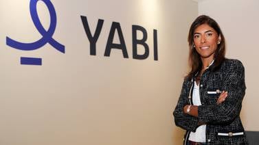 Ambareen Musa, founder and chief executive of Yabi by Souqalmal, says the company and Saudi Vision 2030 both aim to improve financial literacy and saving levels. Pawan Singh / The National